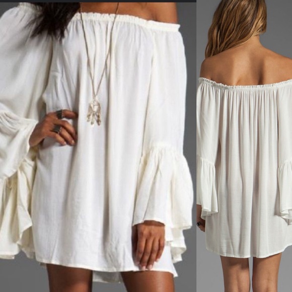 Elan Dresses & Skirts - Venus Elan Ruffle Bell Sleeve Top / Mini Dress OSFM